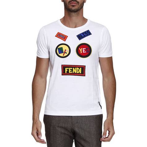 t shirt fendi uomo bianca|T.